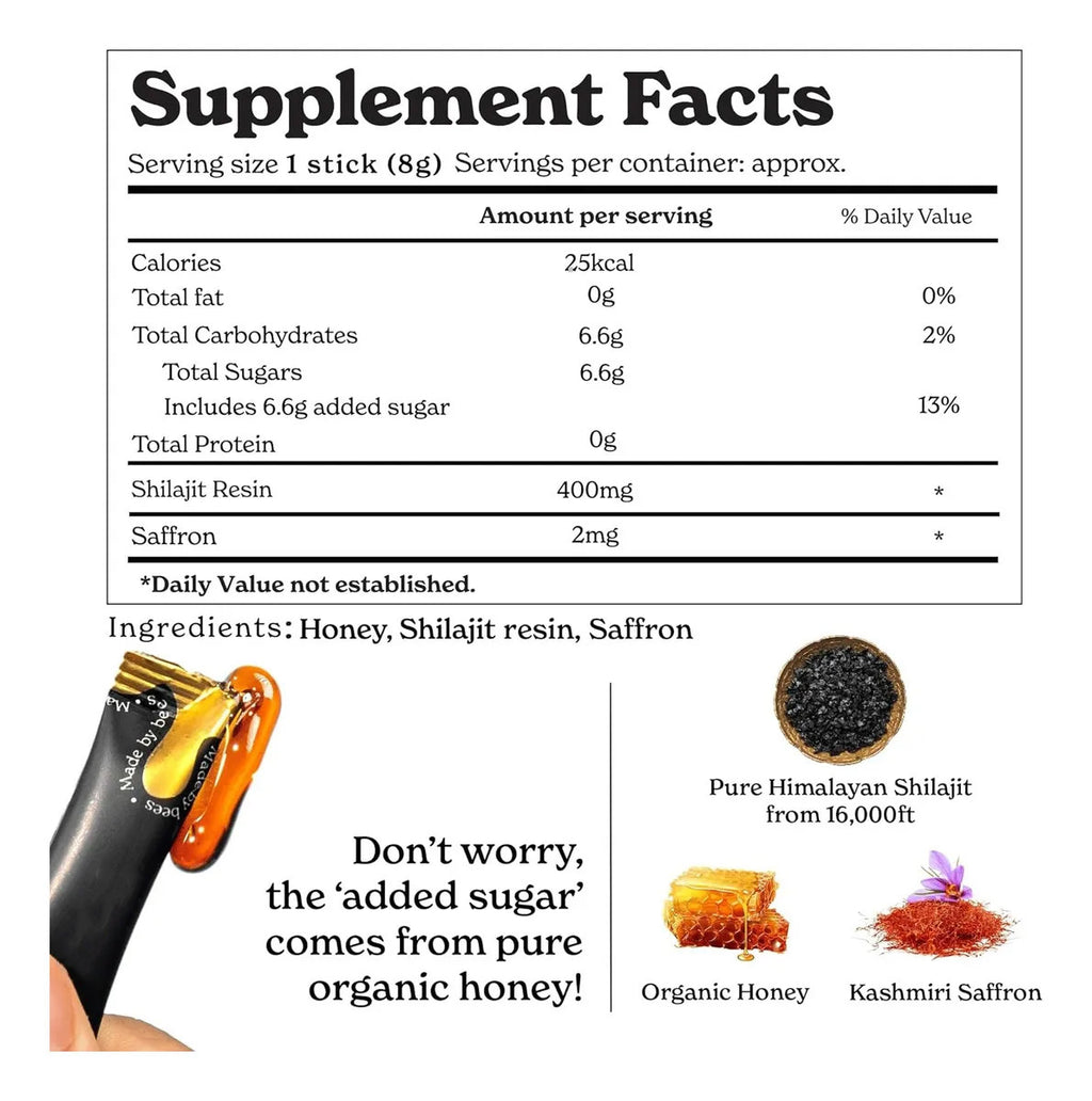 🍯 Himalayan Shilajit Honey Sticks
