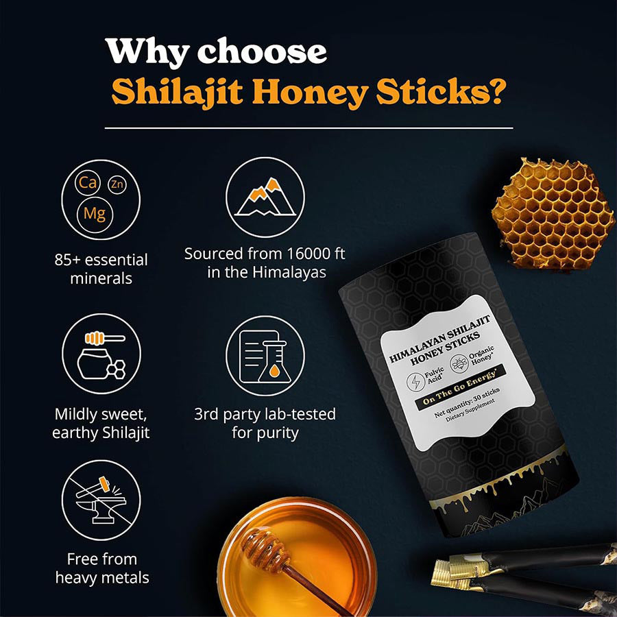 🍯 Himalayan Shilajit Honey Sticks